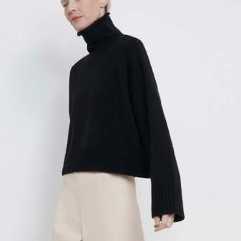 Loulou Studio wool/cashmere Turtleneck Sweater - Picture 3 of 7